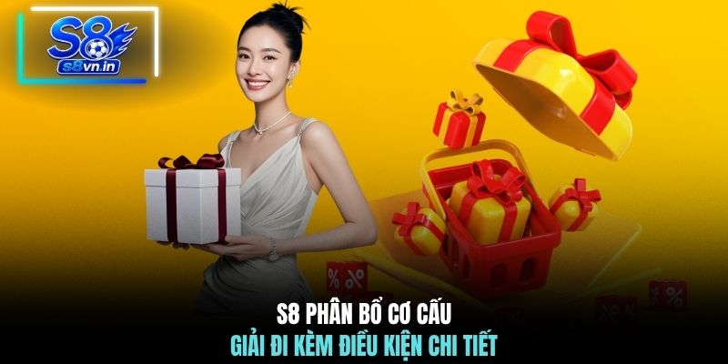 Mừng Sinh Nhật S8 - Quỹ Thưởng 88 Tỷ, Ưu Đãi Chưa Từng Có 4 S8 phân bổ cơ cấu giải đi kèm điều kiện chi tiết